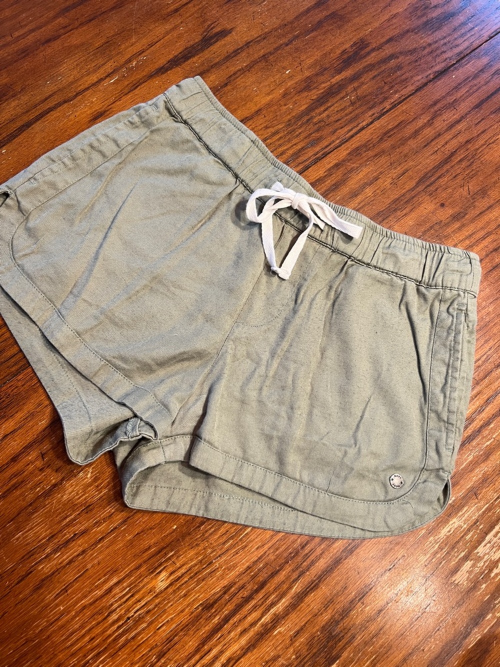 Roxy Olive Green Athletic Drawstring Shorts